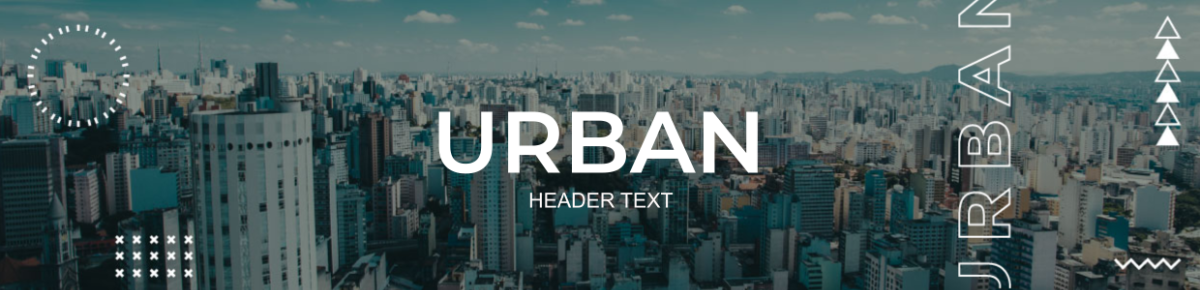 Urban Header Text Template