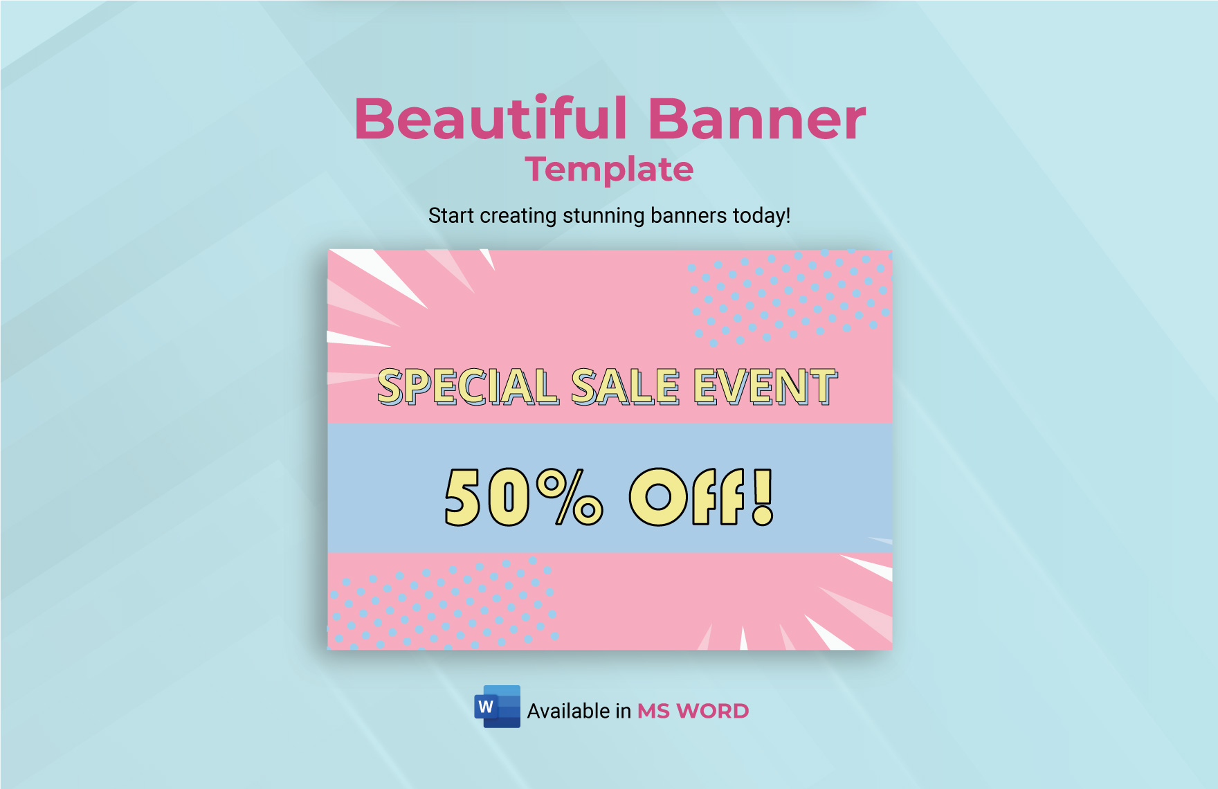 FREE Banner Template Download in Word Google Docs Excel PDF