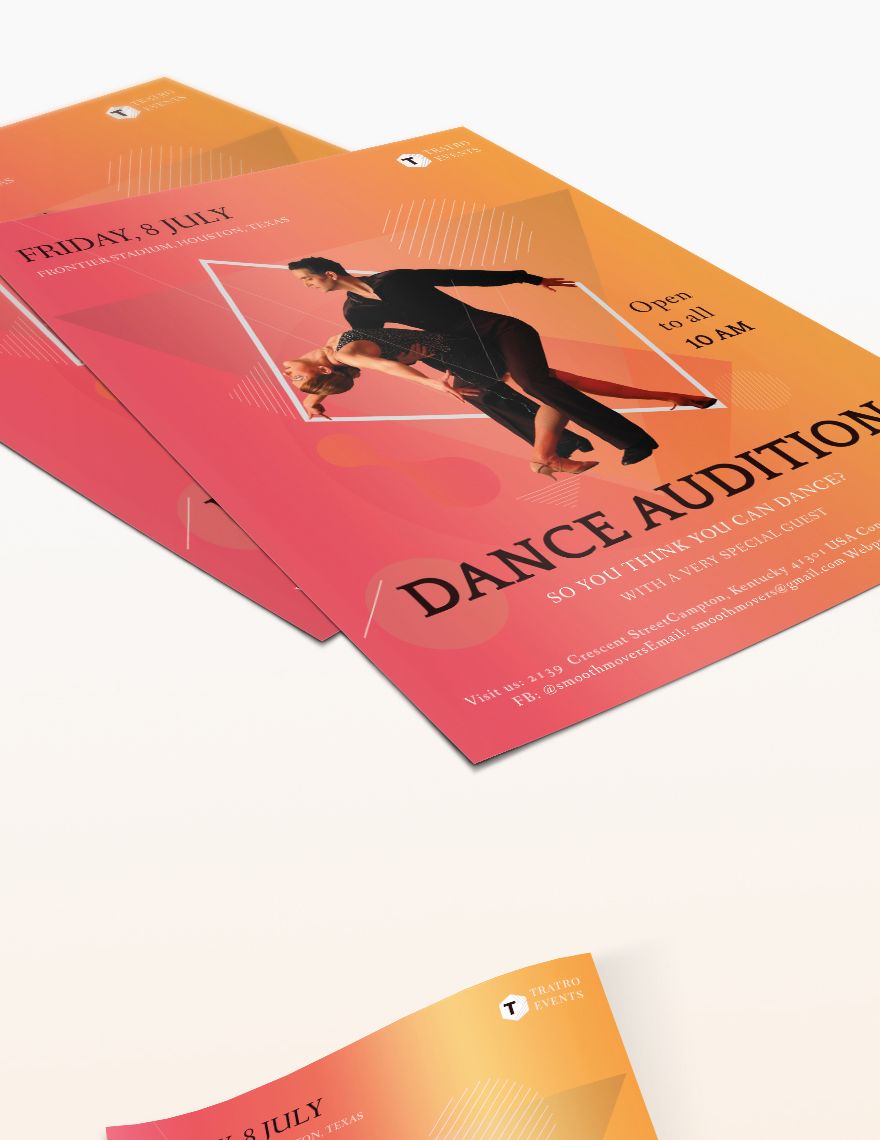 Dance Audition Flyer Template