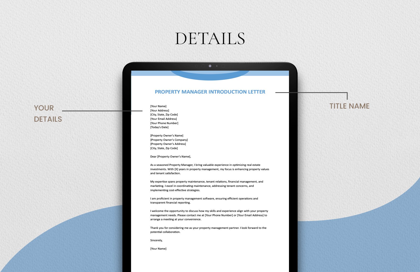 Property Manager Introduction Letter