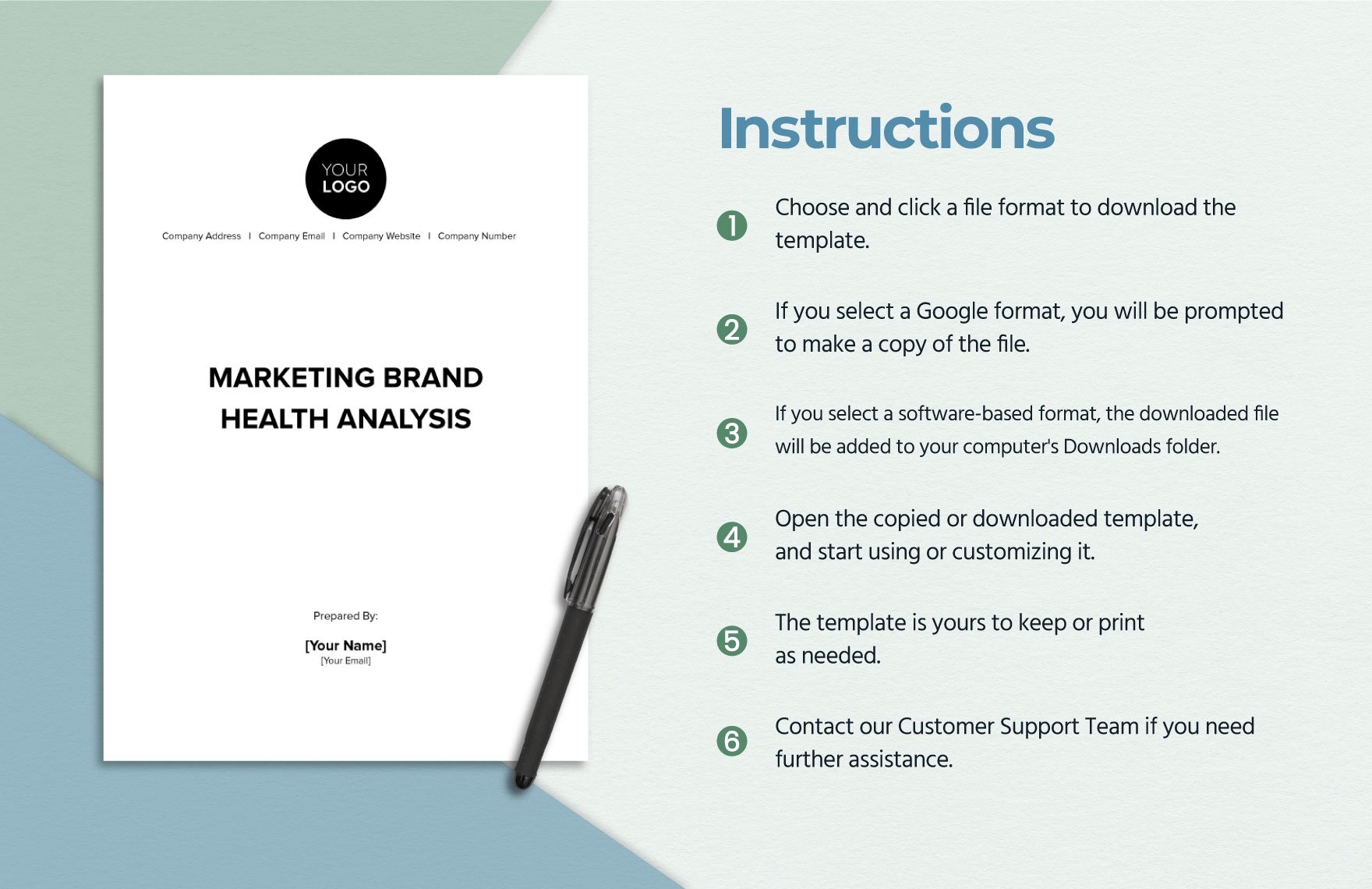 Marketing Brand Health Analysis Template