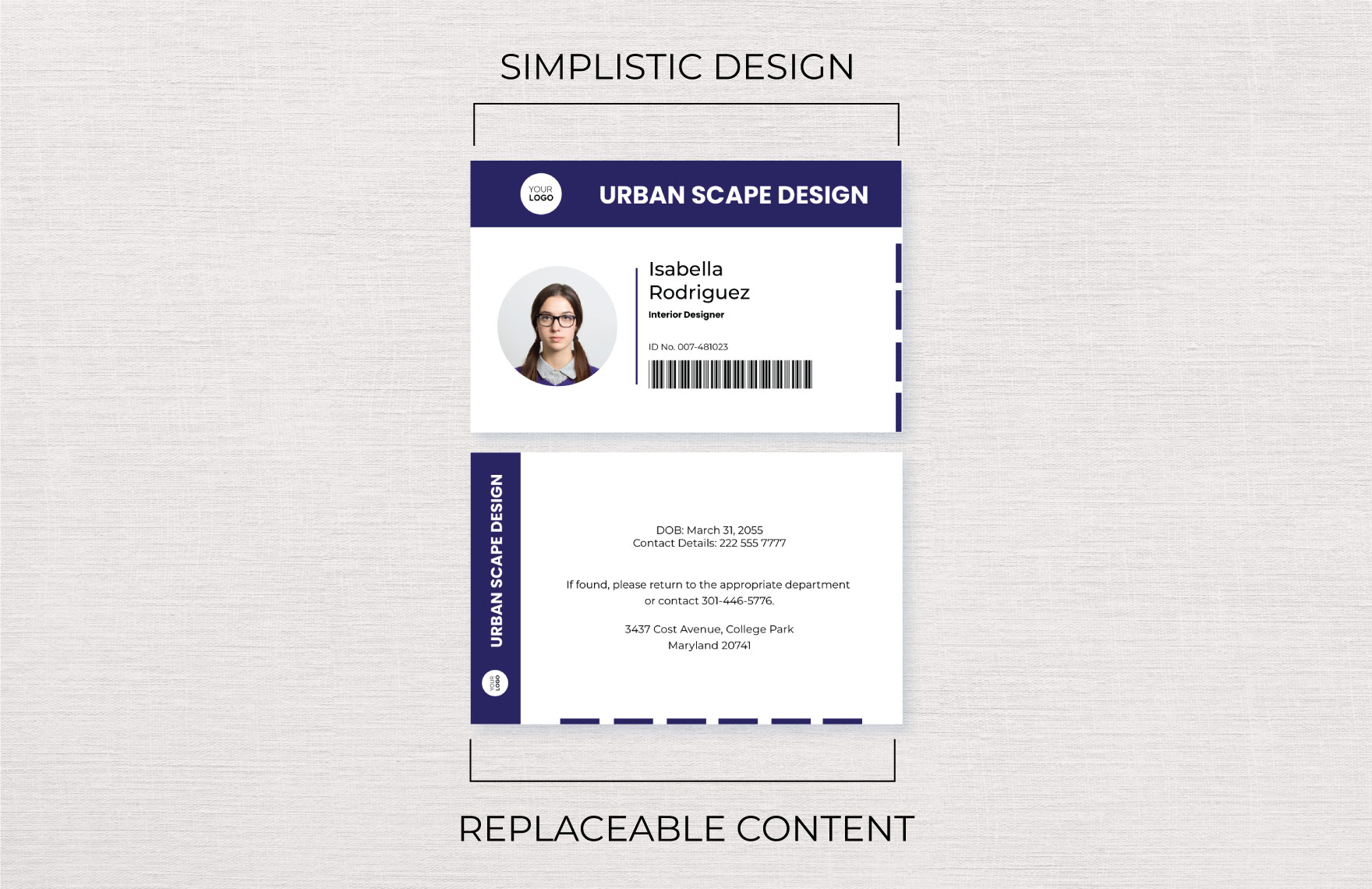 Horizontal ID Card Template - Download in Word | Template.net