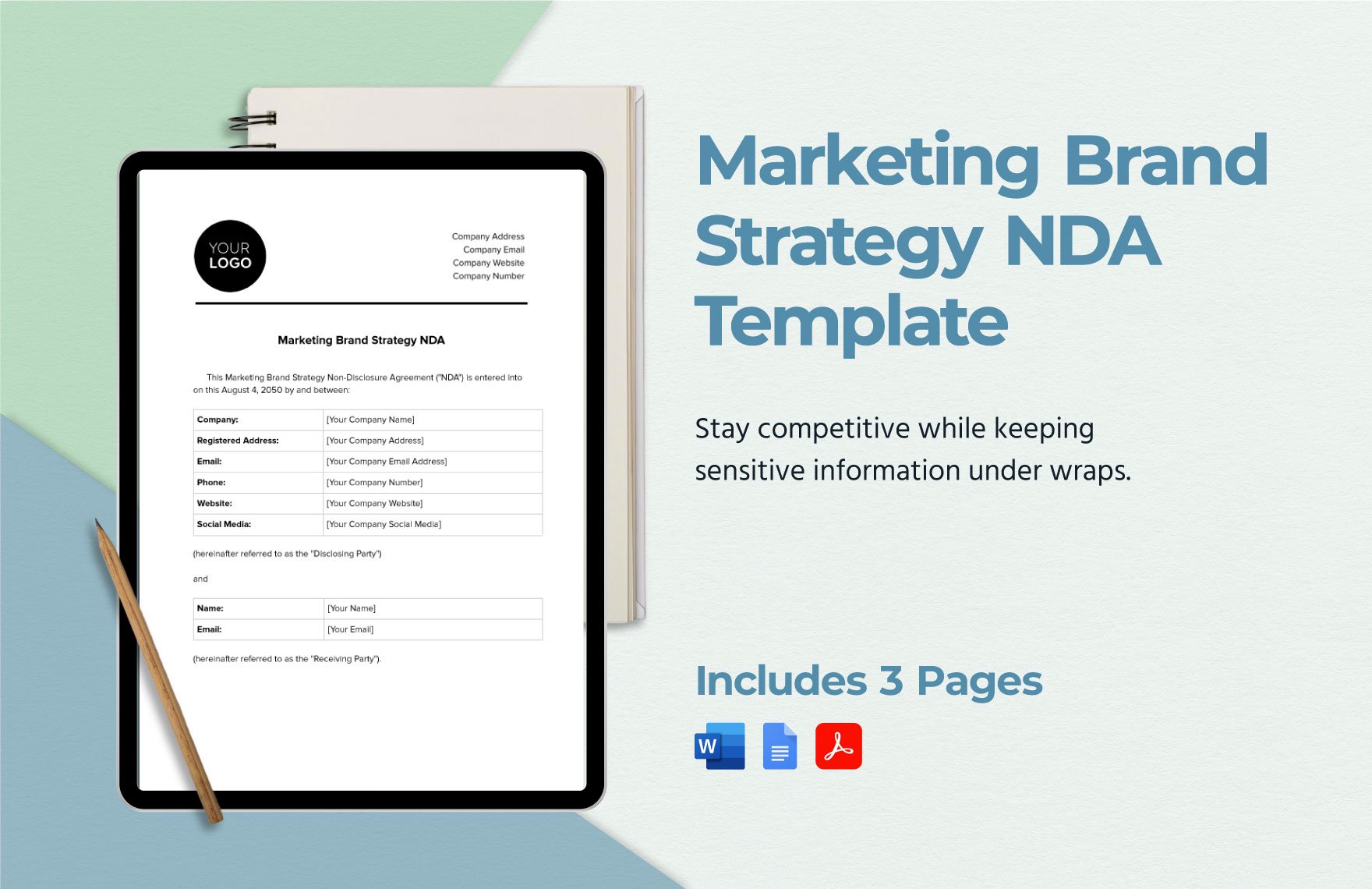 Marketing Brand Strategy NDA Template in Word, Google Docs, PDF