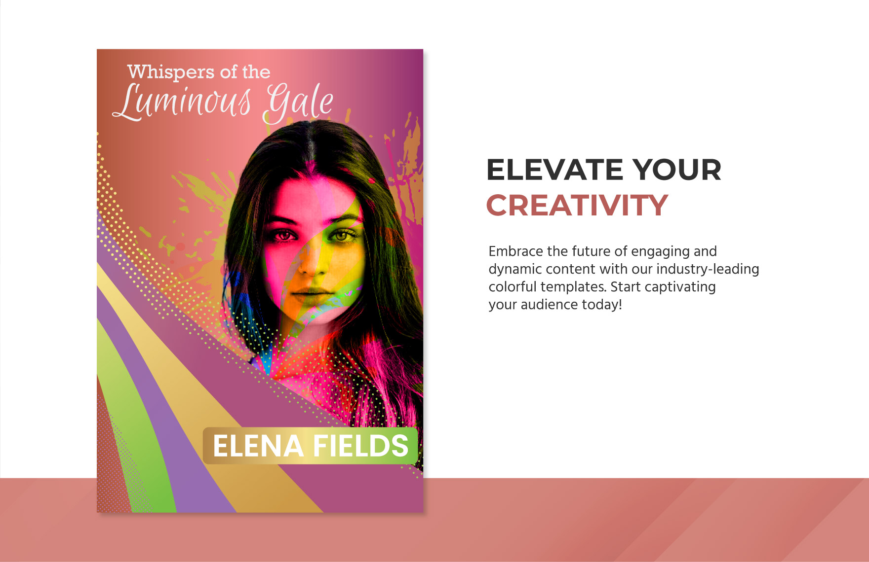 Colorful Book Cover Design Template