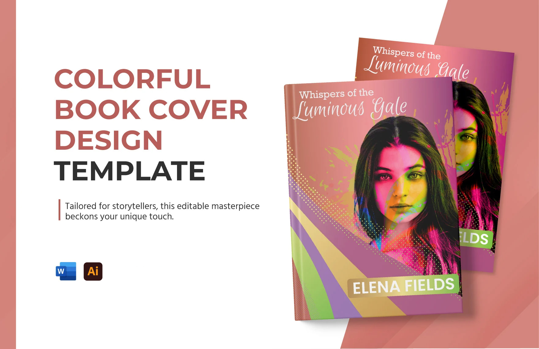 Book Cover Template - Book Cover Design Template - Book Cover Layout