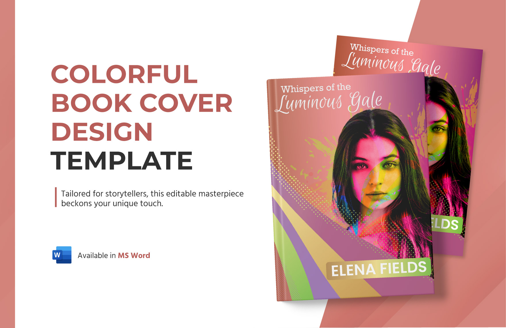 Colorful Book Cover Design Template