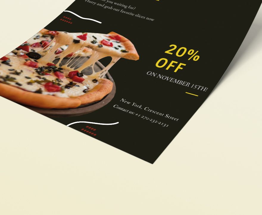 Pizza Sale Flyer Template