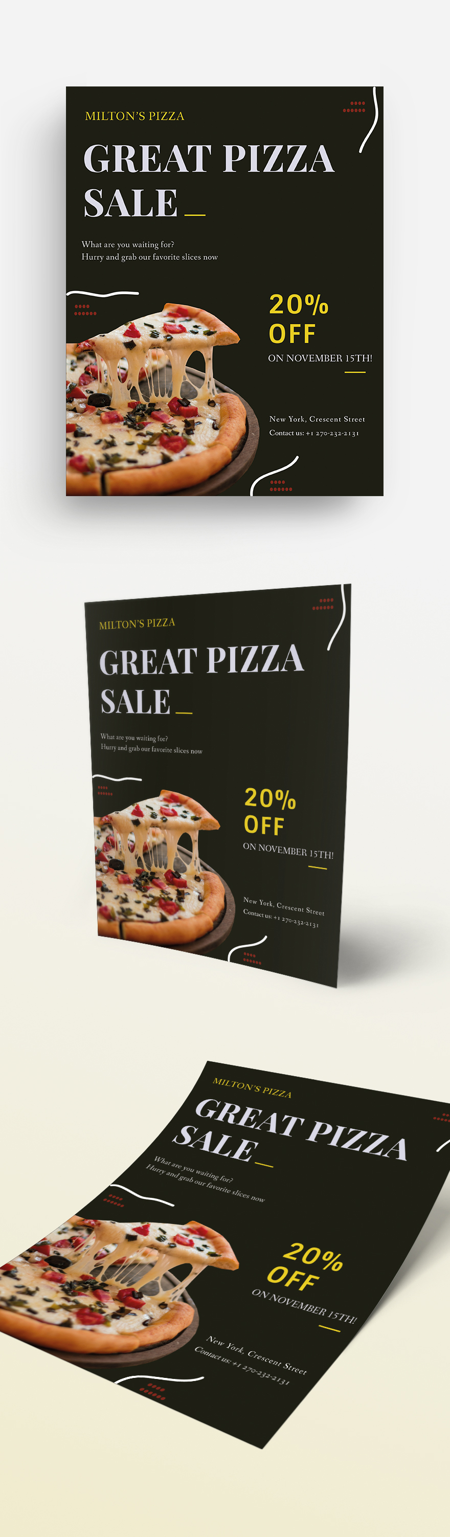 Pizza Sale Flyer Template