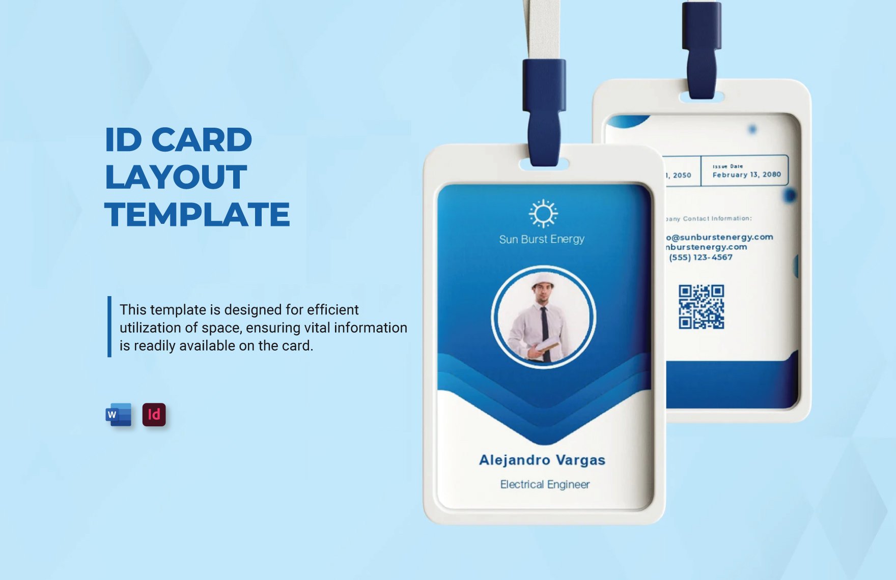 ID Card Layout Template