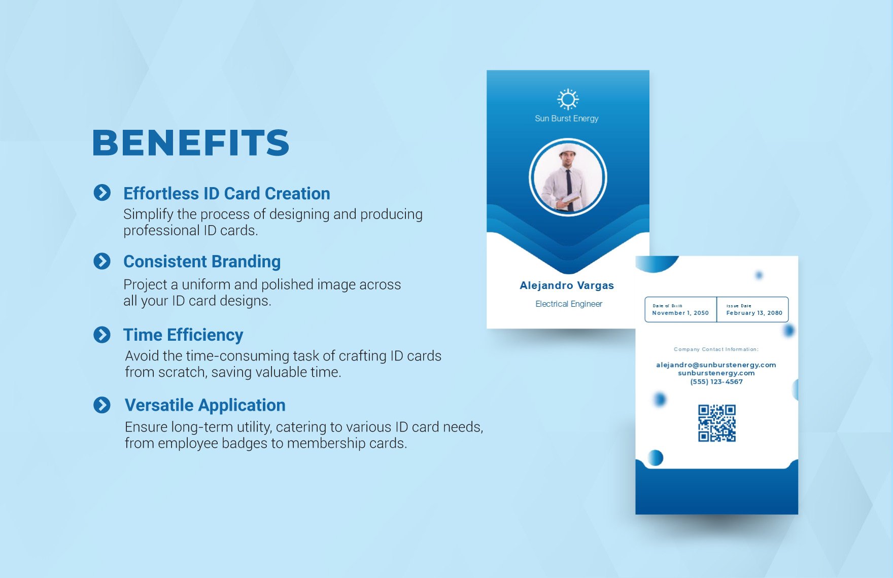 ID Card Layout Template