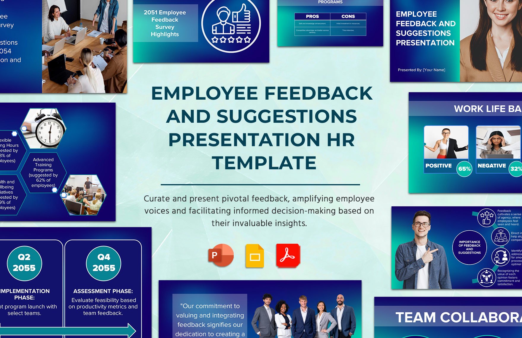 Employee Feedback and Suggestions Presentation HR Template