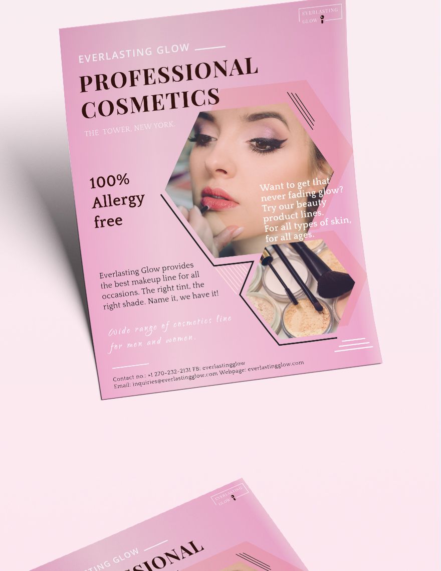 Professional Cosmetics Flyer