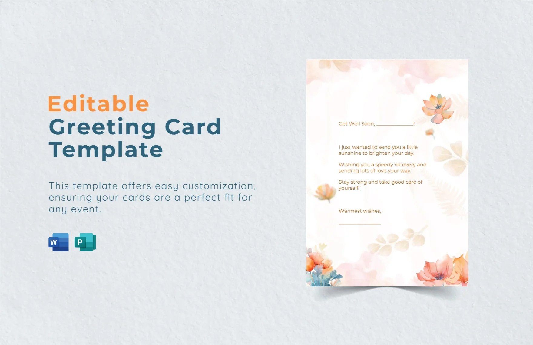 Editable Greeting Card Template