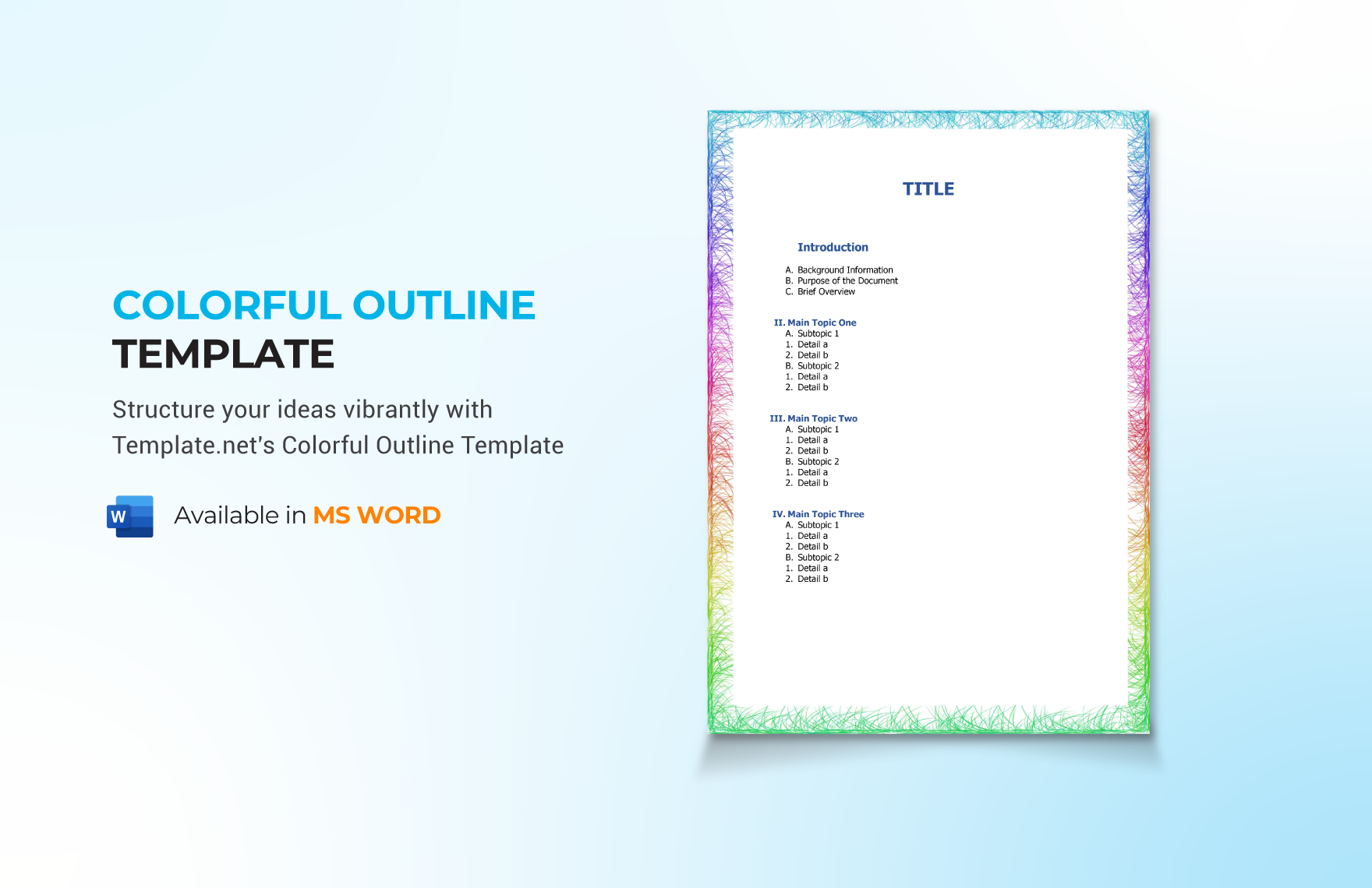 Colorful Outline Template