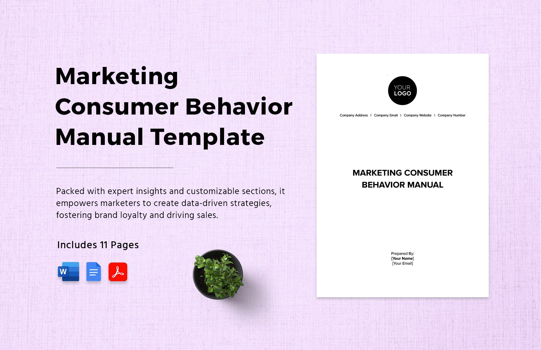 Marketing Consumer Behavior Manual Template in Word, Google Docs, PDF