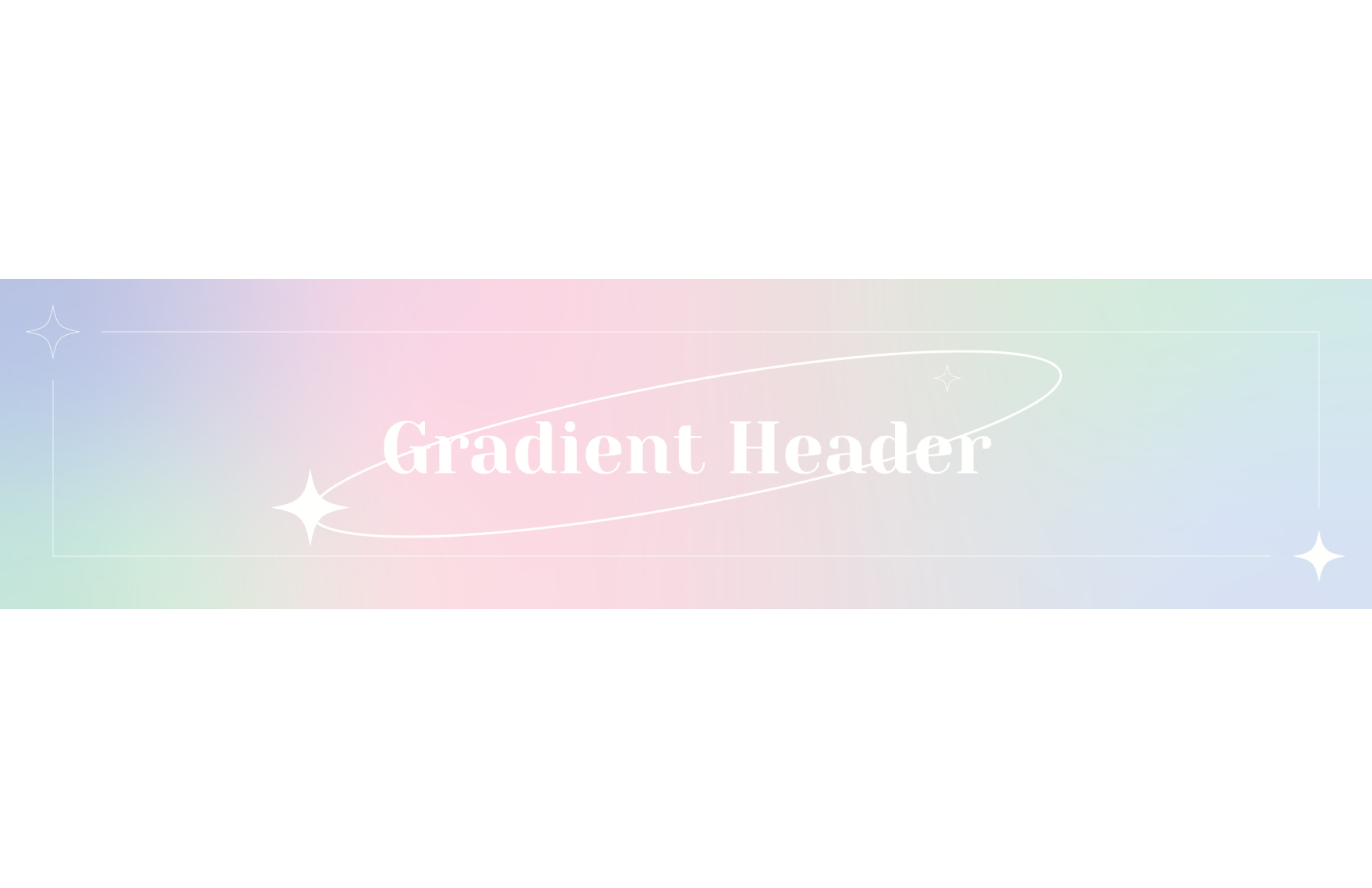 Gradient H1 Header Template
