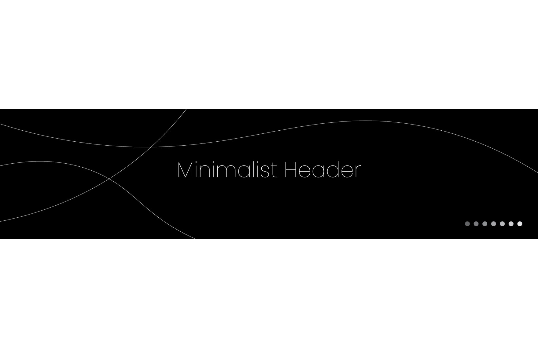 Minimalist H1 Header