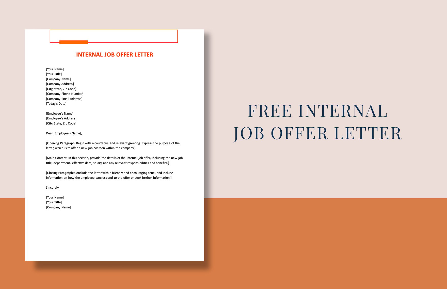 Internal Job Offer Letter