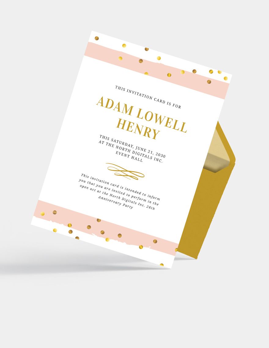 Opening Event Invitation Template