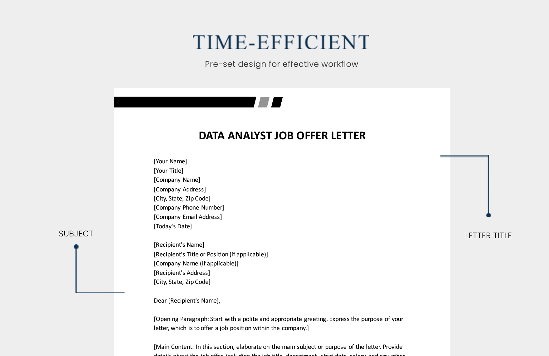 Data Analyst Job Offer Letter