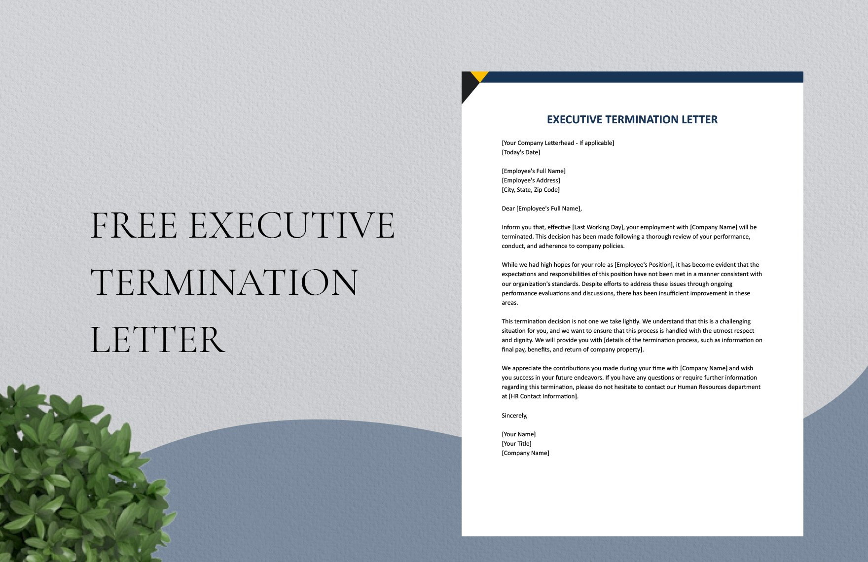 Executive Termination Letter