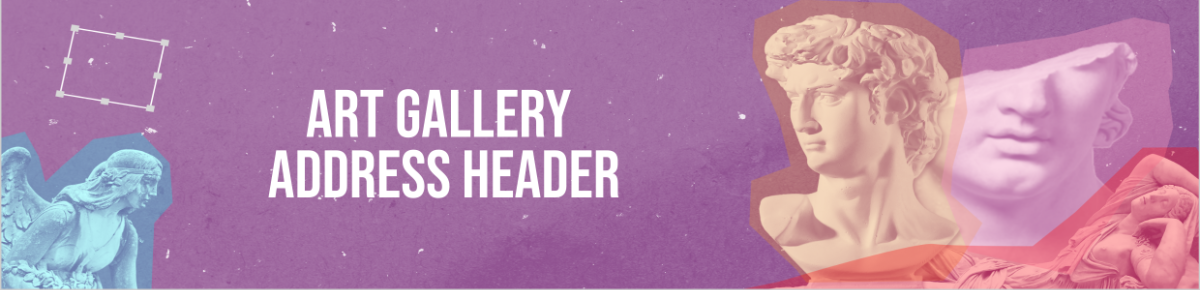 Art Gallery Address Header