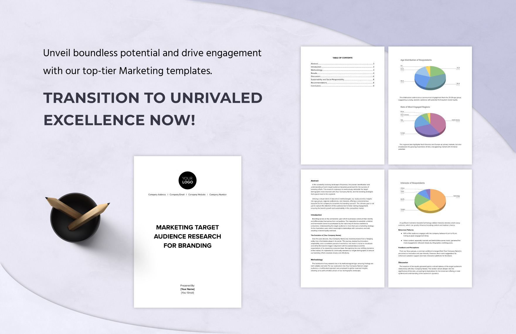 Marketing Target Audience Research for Branding Template