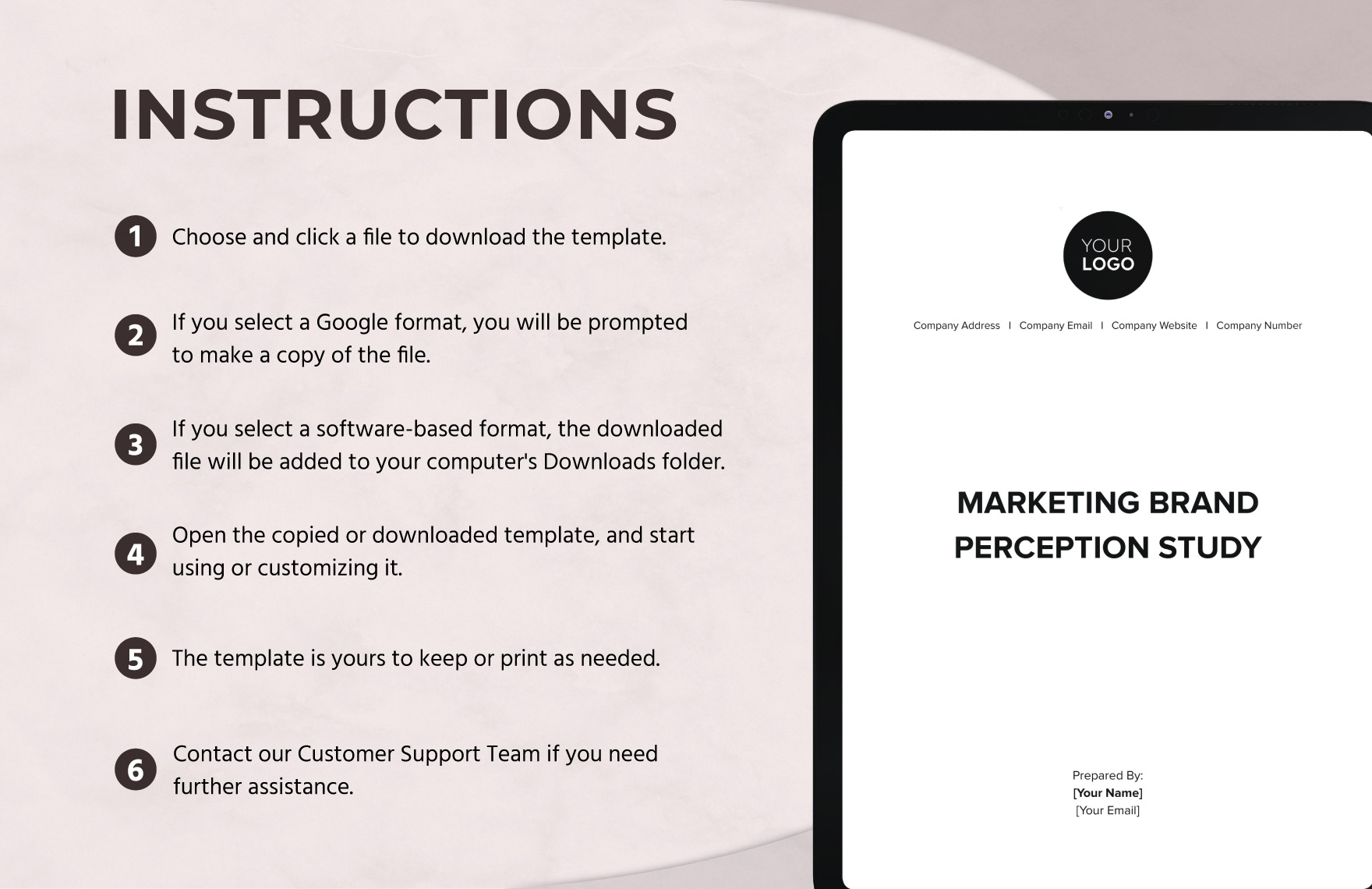 Marketing Brand Perception Study Template