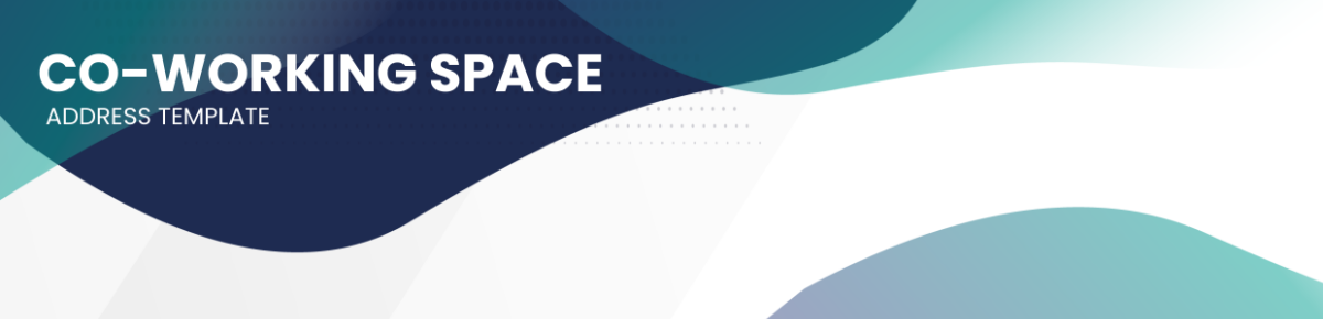 Co-working Space Address Header Template