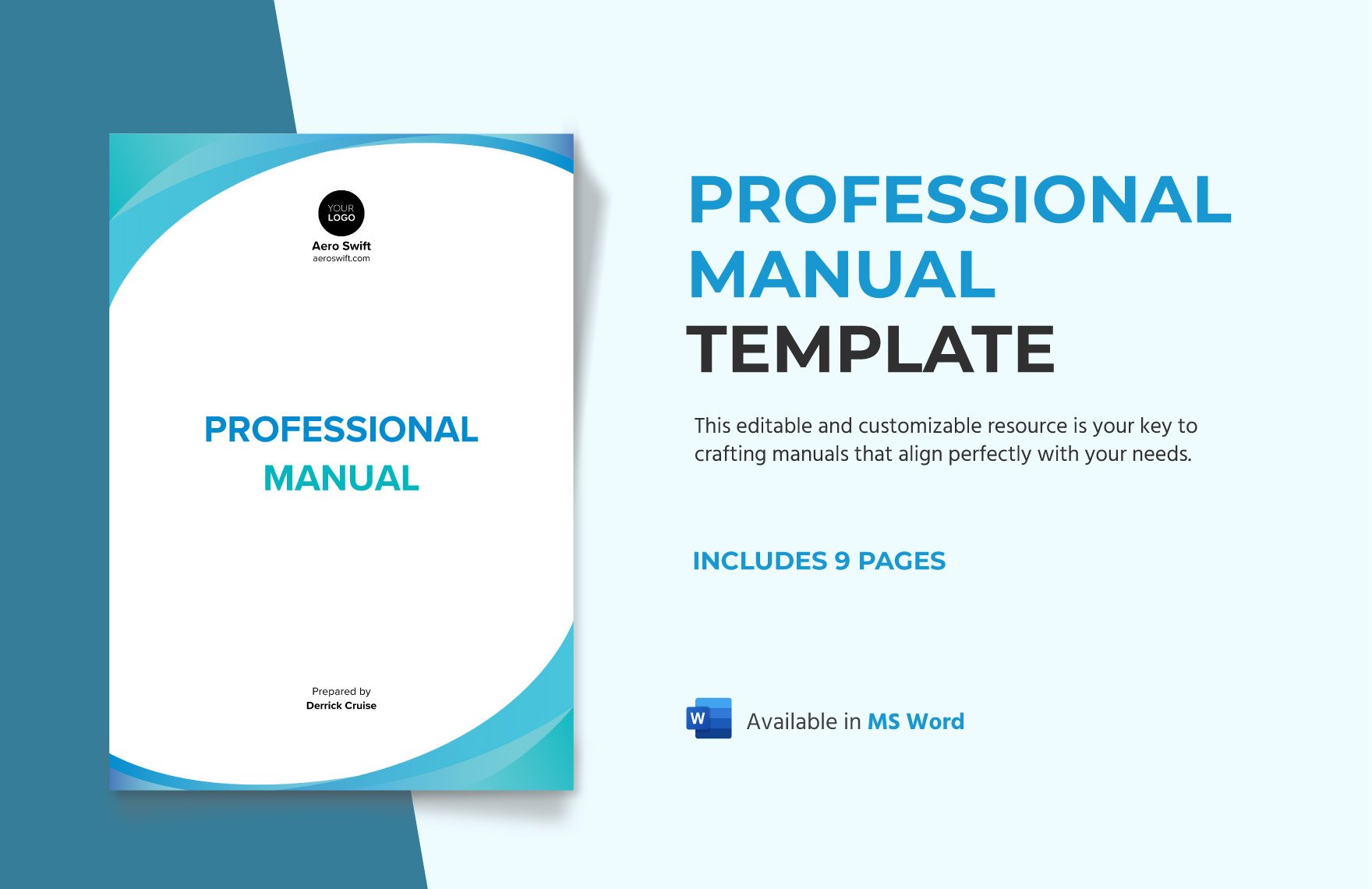 Free Professional Manual Template in Word