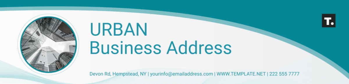 Urban Business Address Header