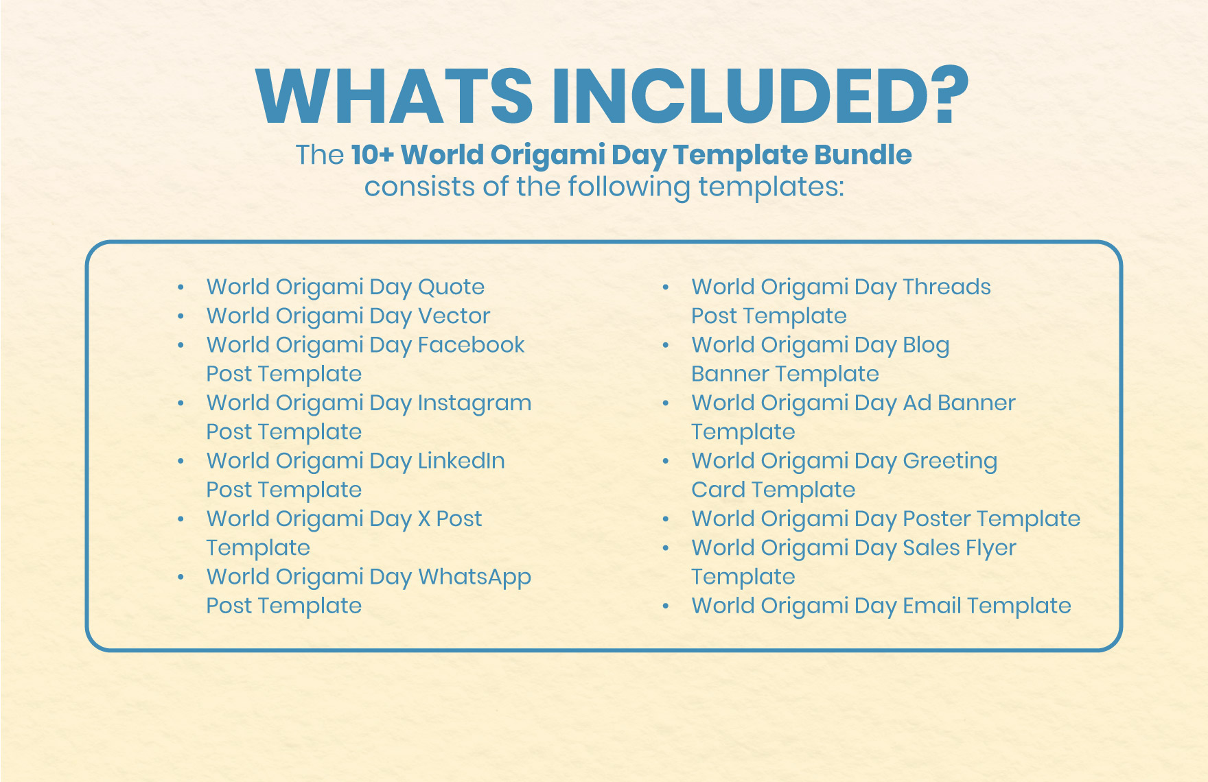 World Origami Day Bundle