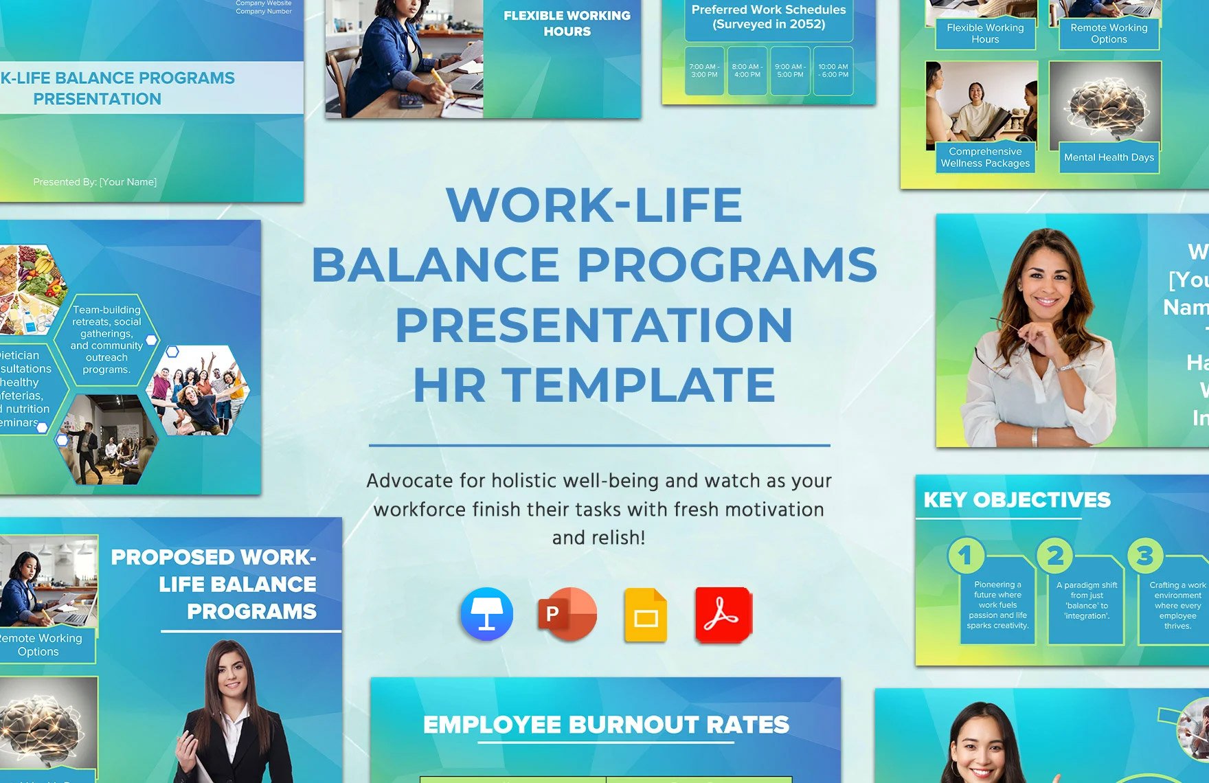 Work-Life Balance Programs Presentation HR Template
