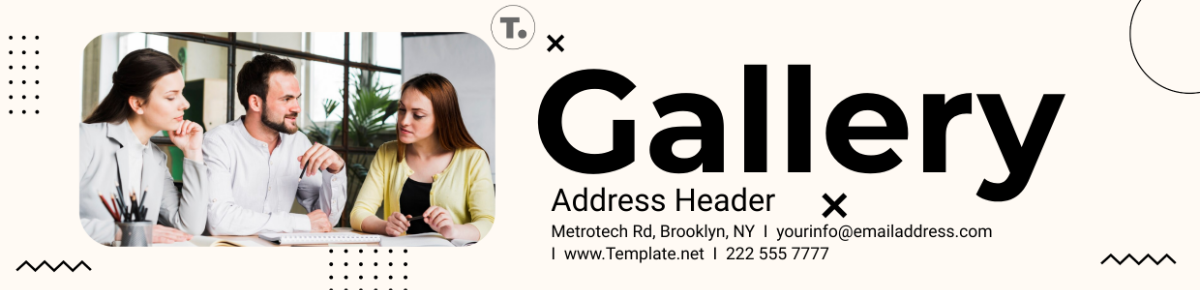 Gallery Address Header