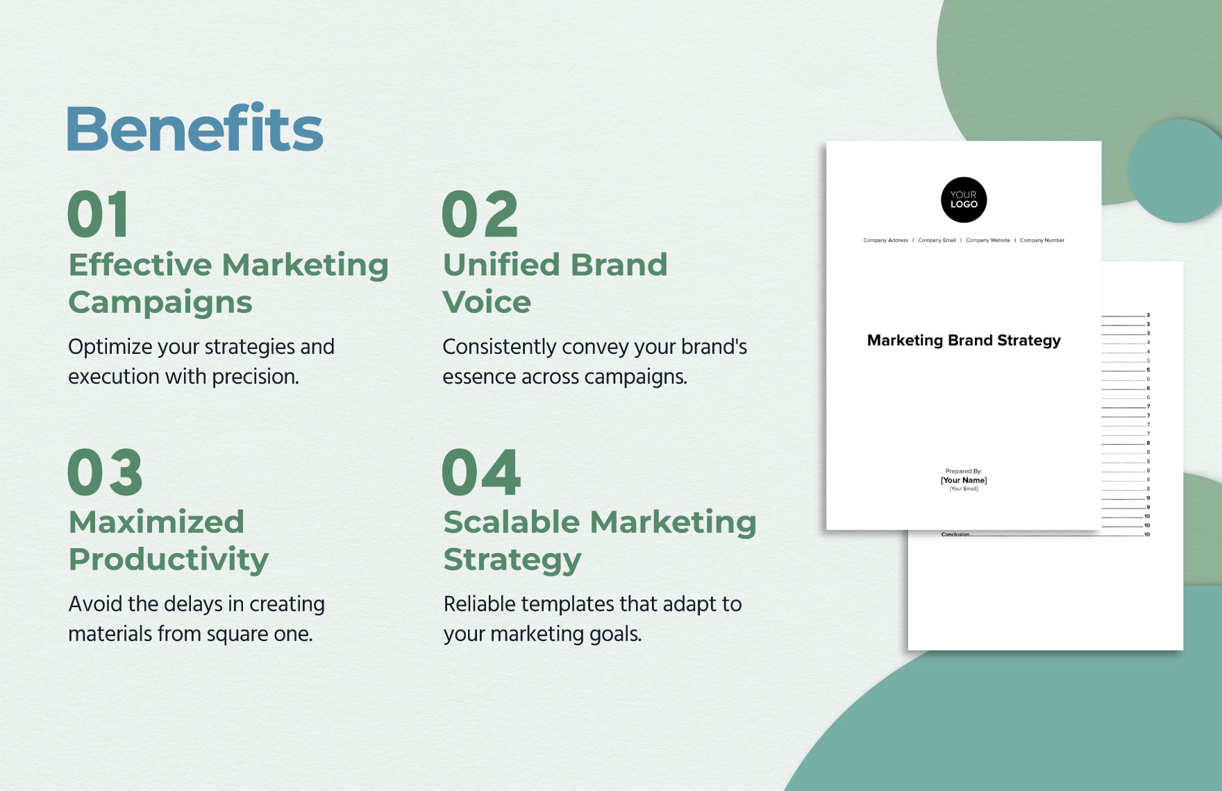 Marketing Brand Strategy Document Template