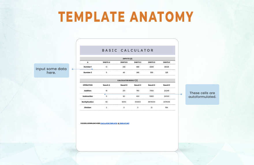 Basic Calculator Template