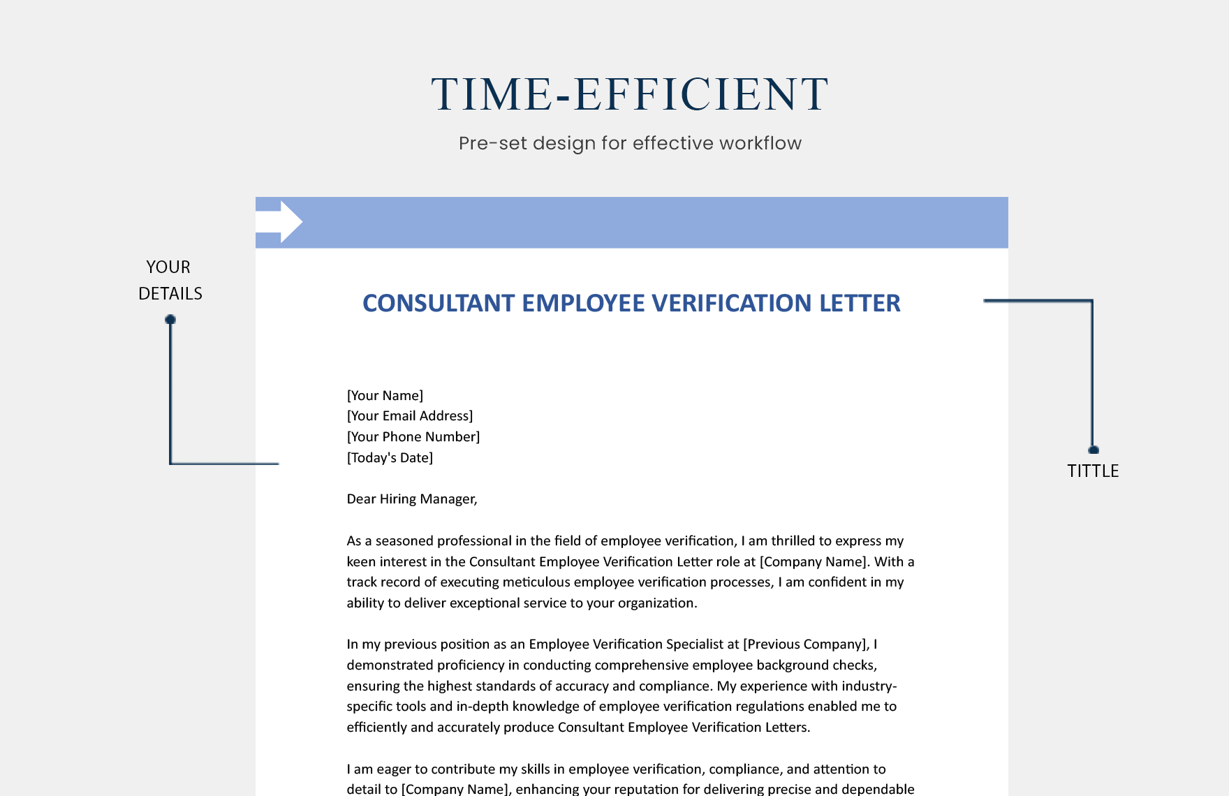 Consultant Employee Verification Letter