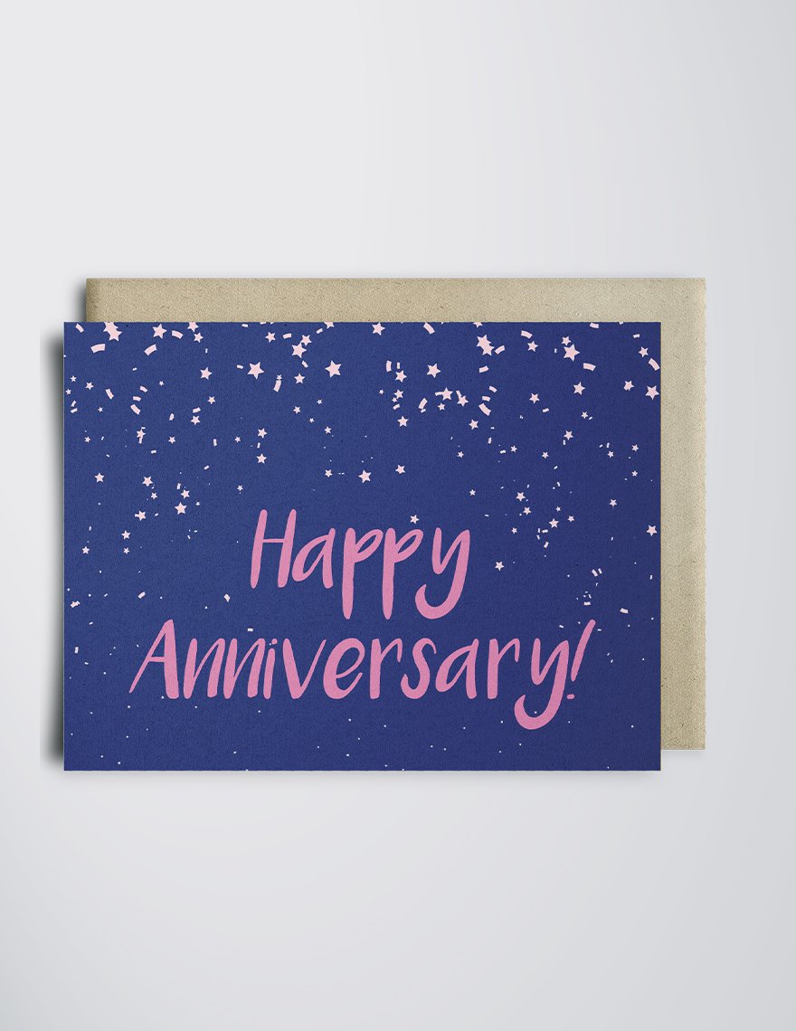 Anniversary Greeting card template