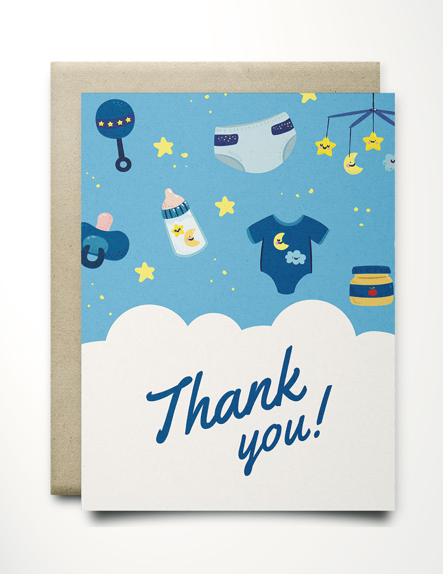 Baby Shower Thank You Card Template Download In Word Google Docs 