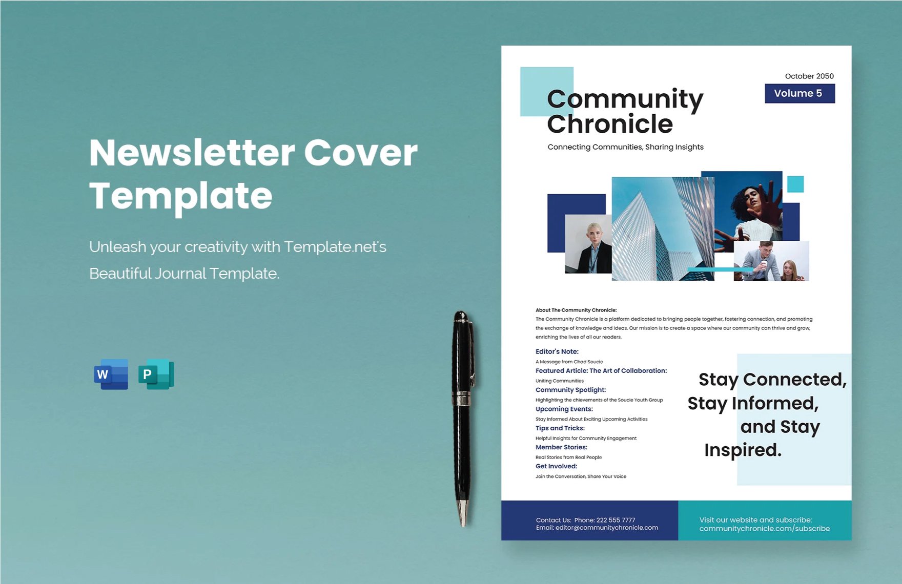 Newsletter Cover Template