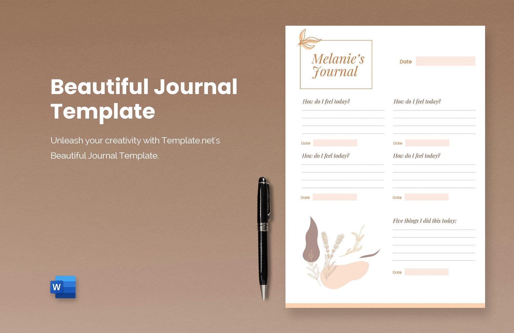 Beautiful Journal Template