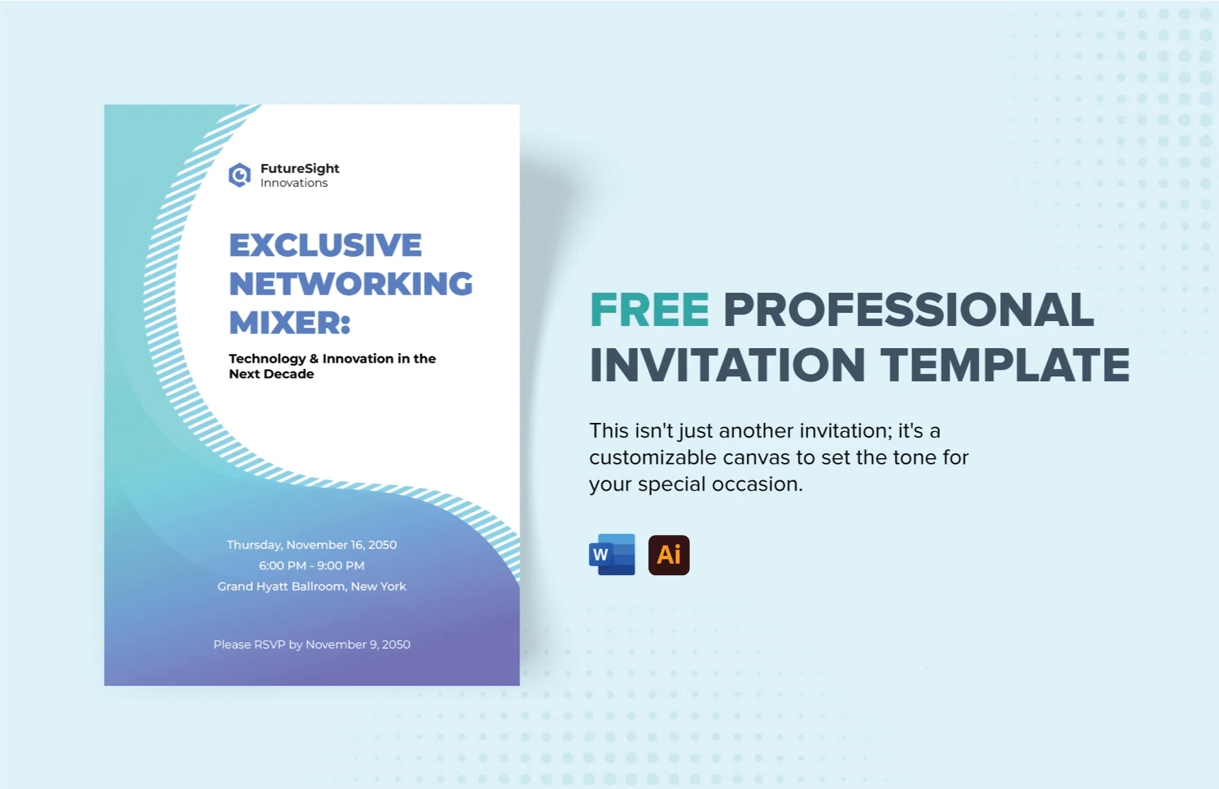 Invitation Template in Word FREE Download