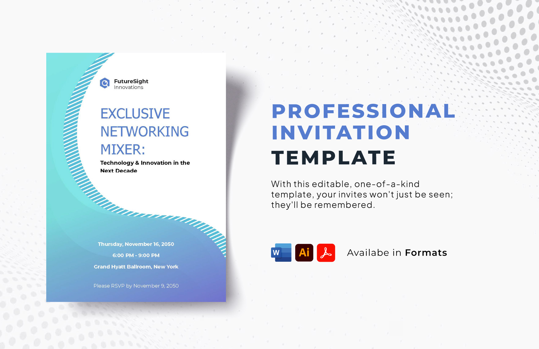 Free Professional Invitation Template