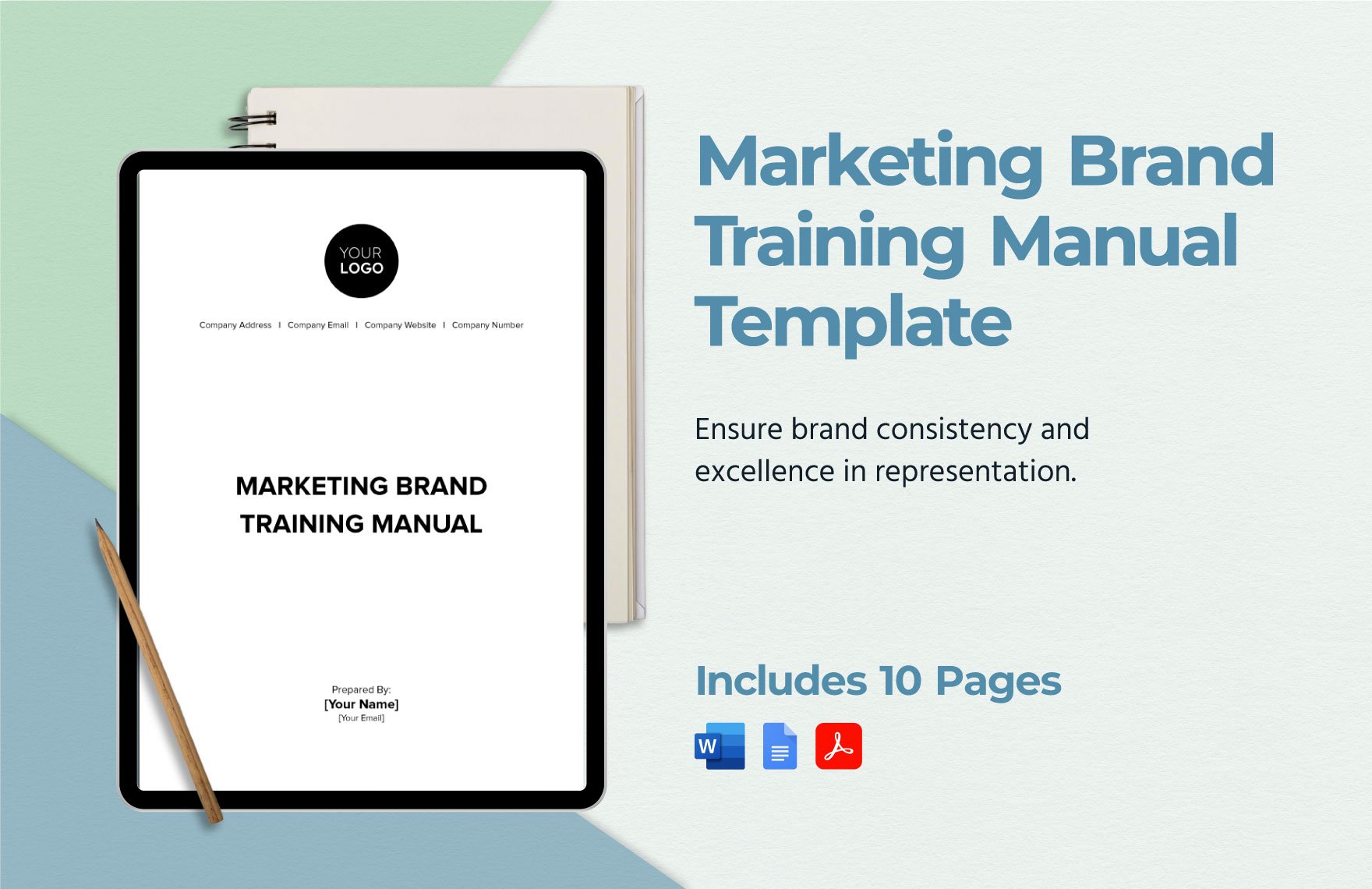 Marketing Brand Training Manual Template