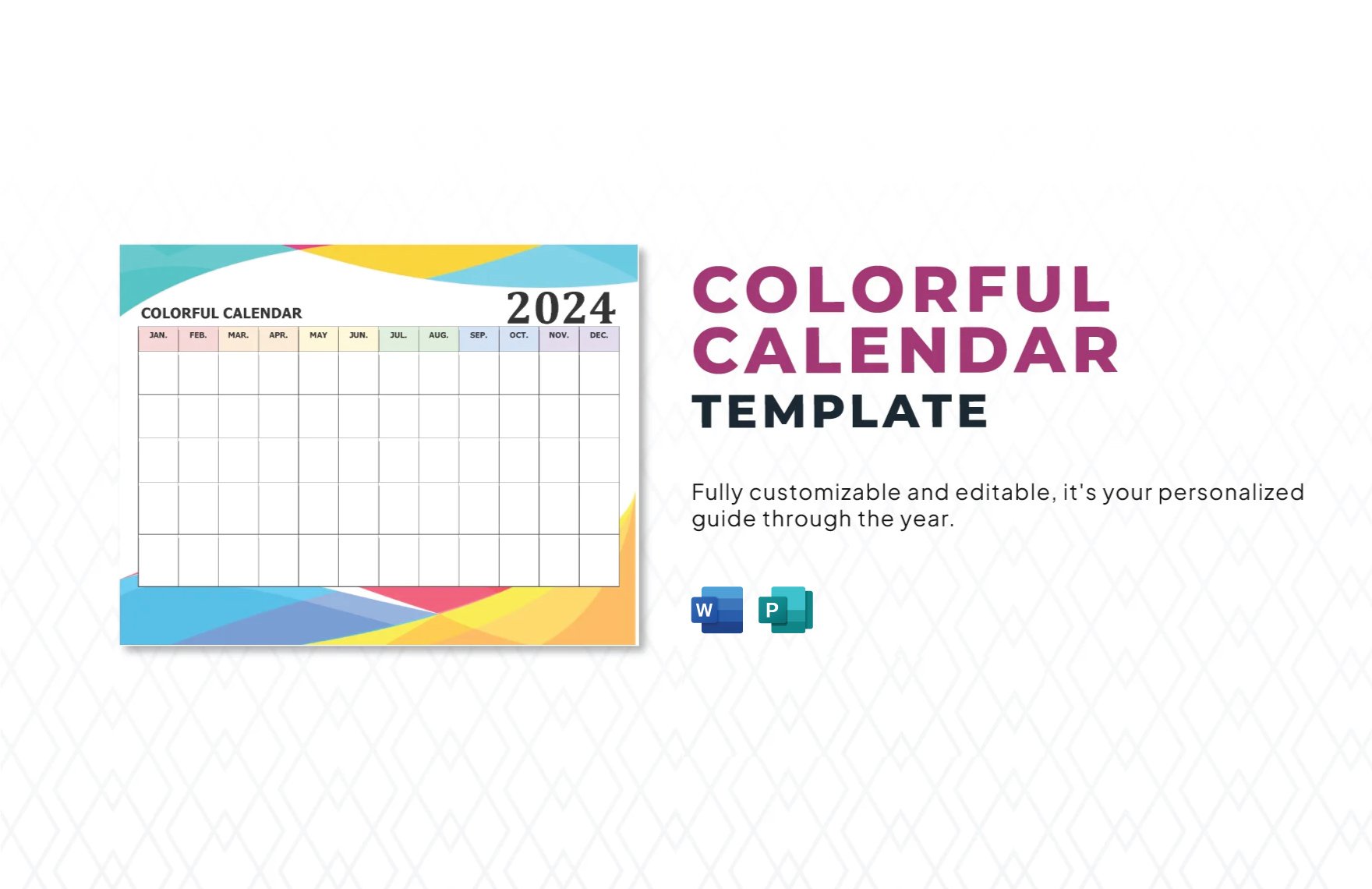 Colorful Calendar Template