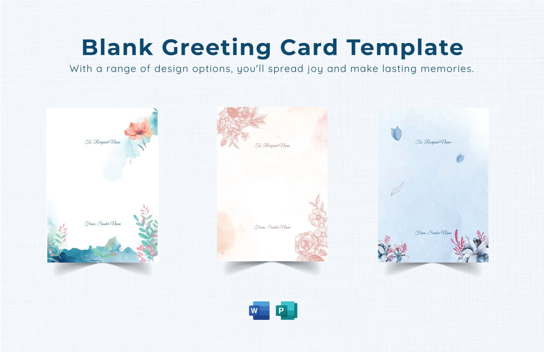 Blank Greeting Card Template