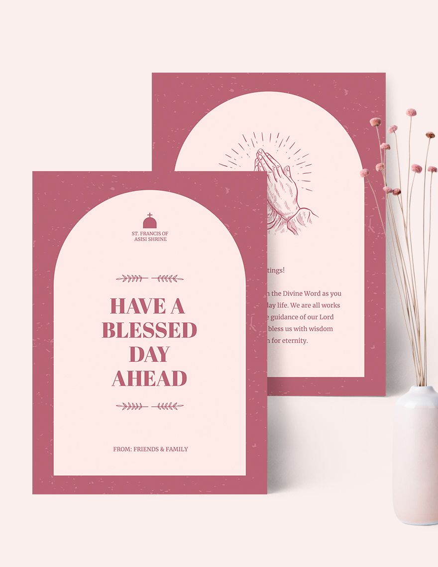 Church Greeting Card Template