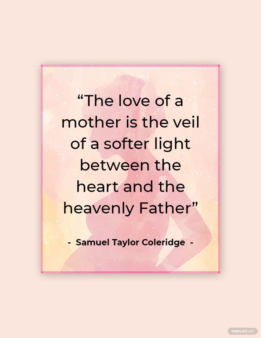 Mother's Day Quote Template