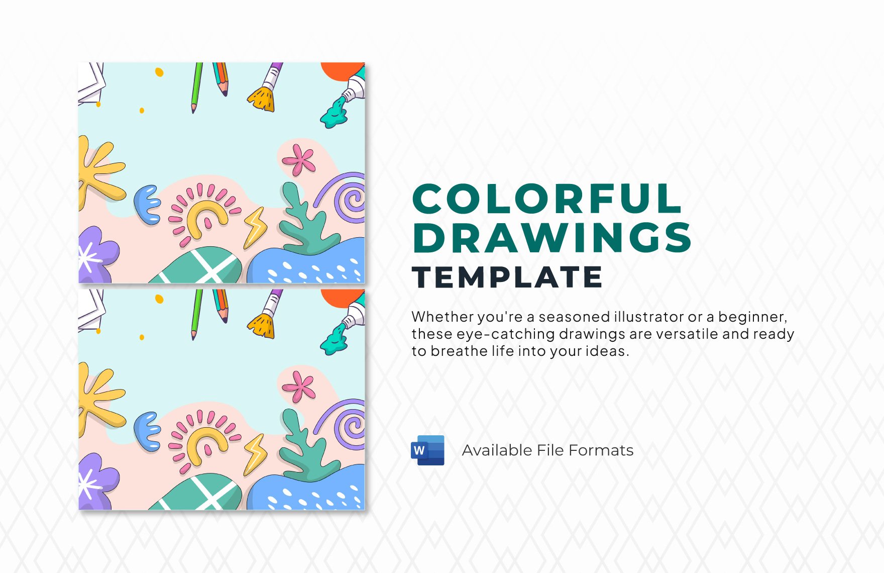 Colorful Drawings Template