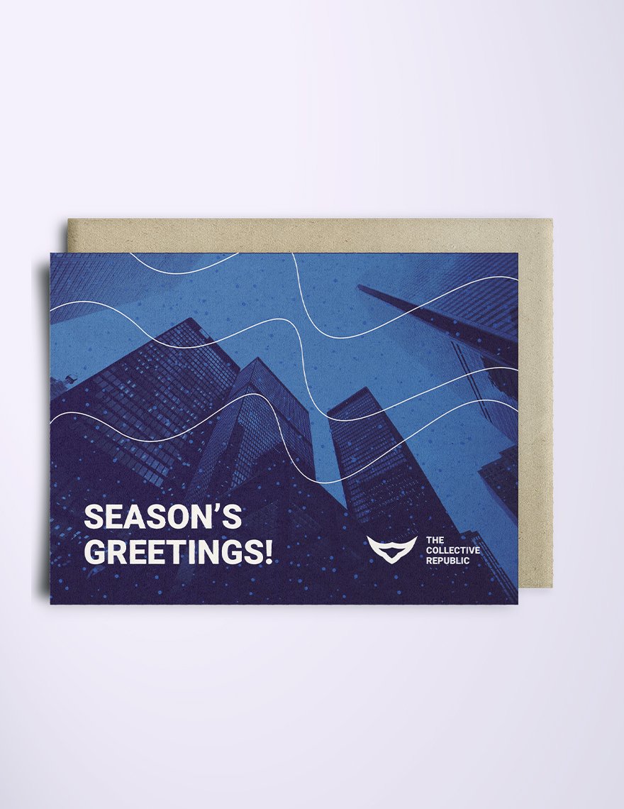 Corporate Holiday Greetings Card Template